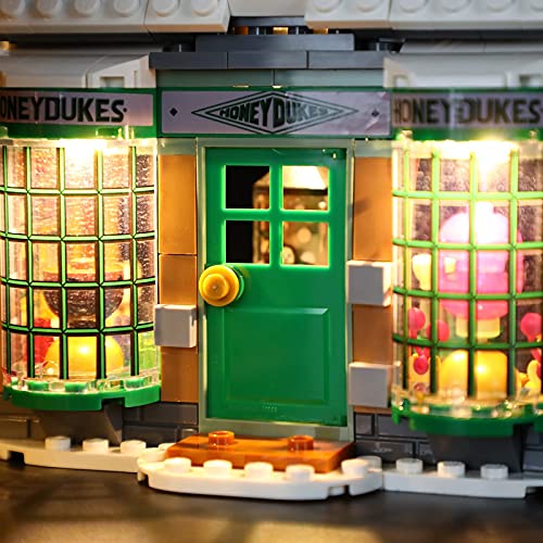 BRIKSMAX Led Beleuchtungsset für Lego Harry Potter Hogsmeade Spielzeug - Compatible with Lego 76388 Bausteinen Modell - Ohne Lego Set – Bild 4