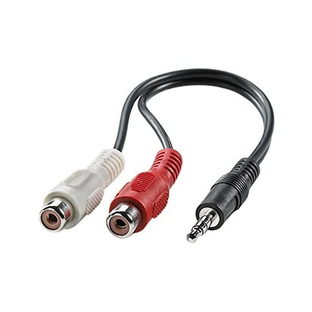 Immagine di ROLINE Cable 3,5mm/RCA, 0.2m cavo audio 0,2 m 3.5mm Nero · Taglia 0.2 metri · Colore Nero