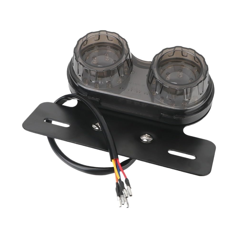 Moto luce freno Universale 12V Twin Dual Indicatori Di Direzione Luce Freno Portatarga Accessori Moto Fanale Posteriore A LED Per Moto