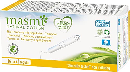 MASMI NATURAL COTTON Bio Tampons Classic + Applikator, 16 Stück Cover