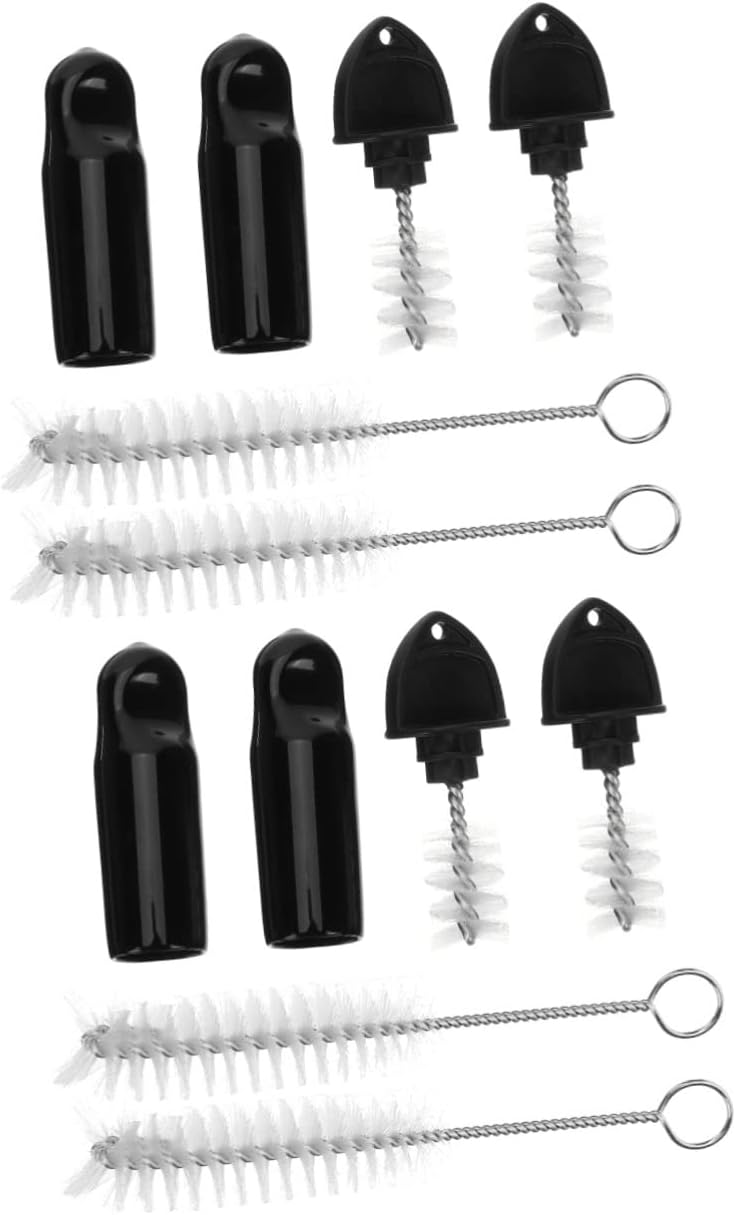 Mikinona 2sets Beer Faucet Caps Kit Draft Tap Cleaning Brush for Keg Accessories Includes Taps Covers for Home Bar Use