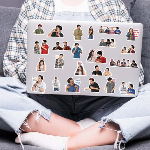 Image of Latent & Stand-Up Comedy Inspired Pack of 50 Vinyl Waterproof Stickers for Laptop, Water Bottle, Journal, Phone Case, Helmet, Bike, Skateboard & Scrapbooking | Durable Aesthetic Decal Pack