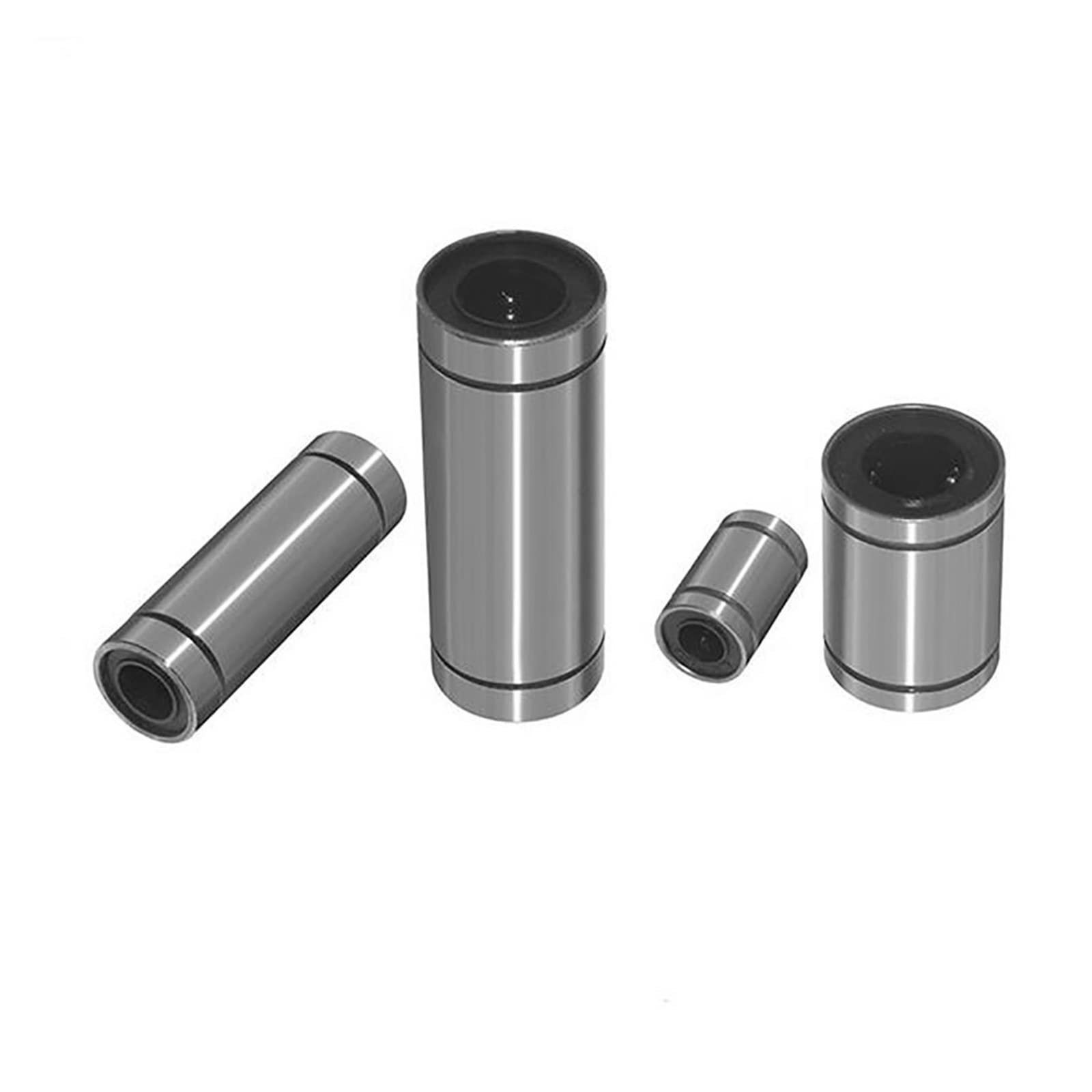 yaoqijie 12 pz/lotto LM8UU Cuscinetti lineari LM10UU LM12UU LM16UU Boccola lineare 8 mm Per Rod Linear Rail Shaft Parti in alluminio durature (lunghezza guida: LM10UU)