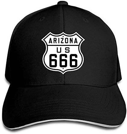 US 666 Arizona Unisex All-Match Couples Sandwich Hat | Peaked Cap