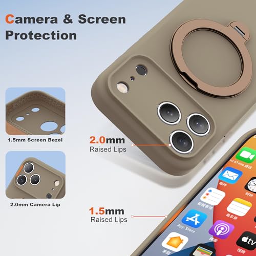 Coque iPhone 17 Pro Max compatible Mag-Safe antichoc doré désert - 4