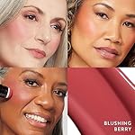 LAURA GELLER NEW YORK Serum Blush Tint, Lightweight Liquid Blush for Cheeks, Weightless Watercolor Sheer Finish, Blushing Berry - Image 2