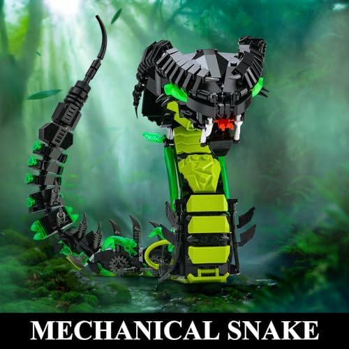 Image of Mechanical Snake Building Sets, Snake Animal Collection Toy for Boys 8-14