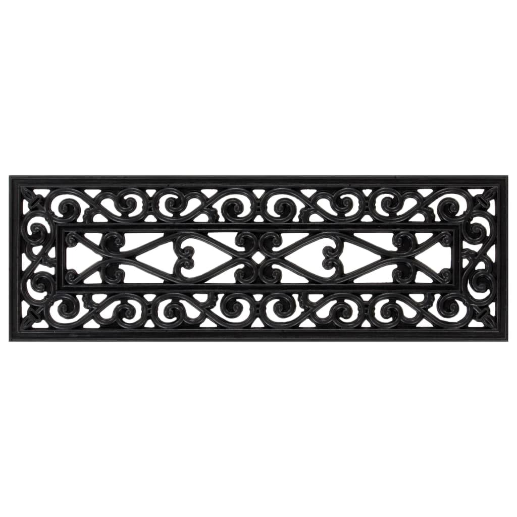 vidaXL Alfombrillas de Escalera 5 uds, Tapetes para Peldaño de Escalera, Alfombrillas Antideslizantes, Cubiertas de Escalones, Goma 25x75 cm