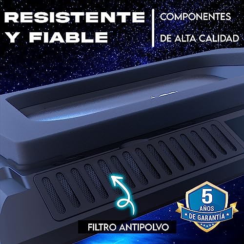 KLIM Everest Base de refrigeración para portátiles - 2 Ventiladores Turbo de 4300 RPM para un Rendimiento máximo - Evita el sobrecalentamiento y Protege tu portátil Gaming - 14 a 17" - Nuevo