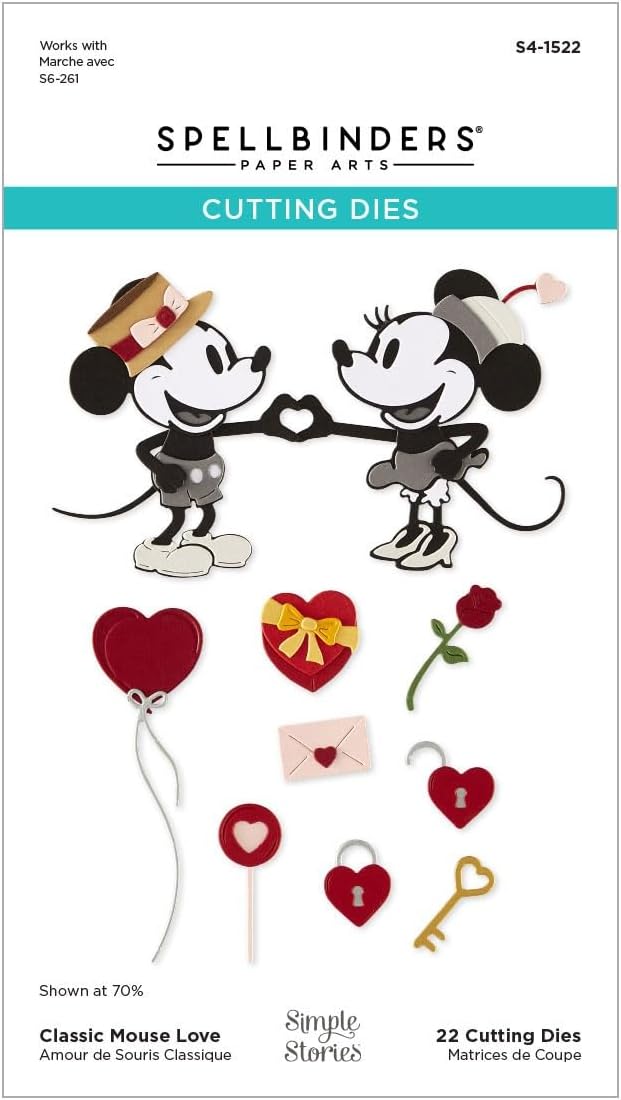 Classic Mouse Love Etched Dies