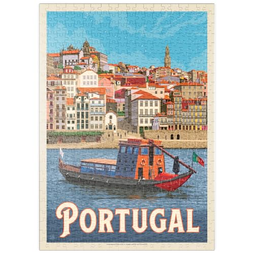 MyPuzzle Portugal : District De Porto, Affiche Vintage - Premium 500 Pièces Puzzle - Collection spéciale MyPuzzle de Anderson Design Group