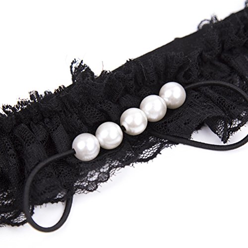 Calcinha de lingerie feminina sexy com fio dental e elástico da SUPVOX com contas e calcinha de croc