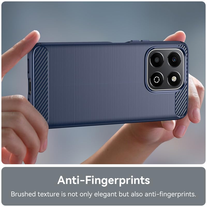 Image of Hybrid Carbon Fiber Back Case for Honor X6B (Blue)