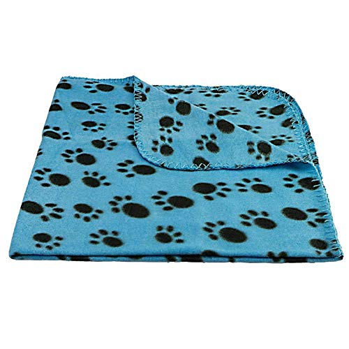 JS One Pet Inverno Caldo Paw Stampa Fleece Coperta...
