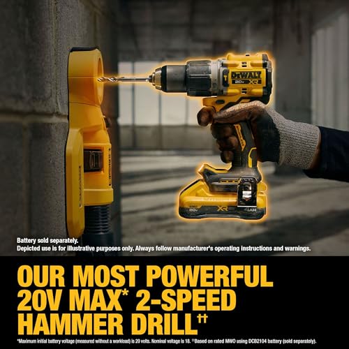 DEWALT 20V MAX XR® Brushless Cordless 1/2 in. Hammer Drill (Tool Only) (DCD806B) - Image 4