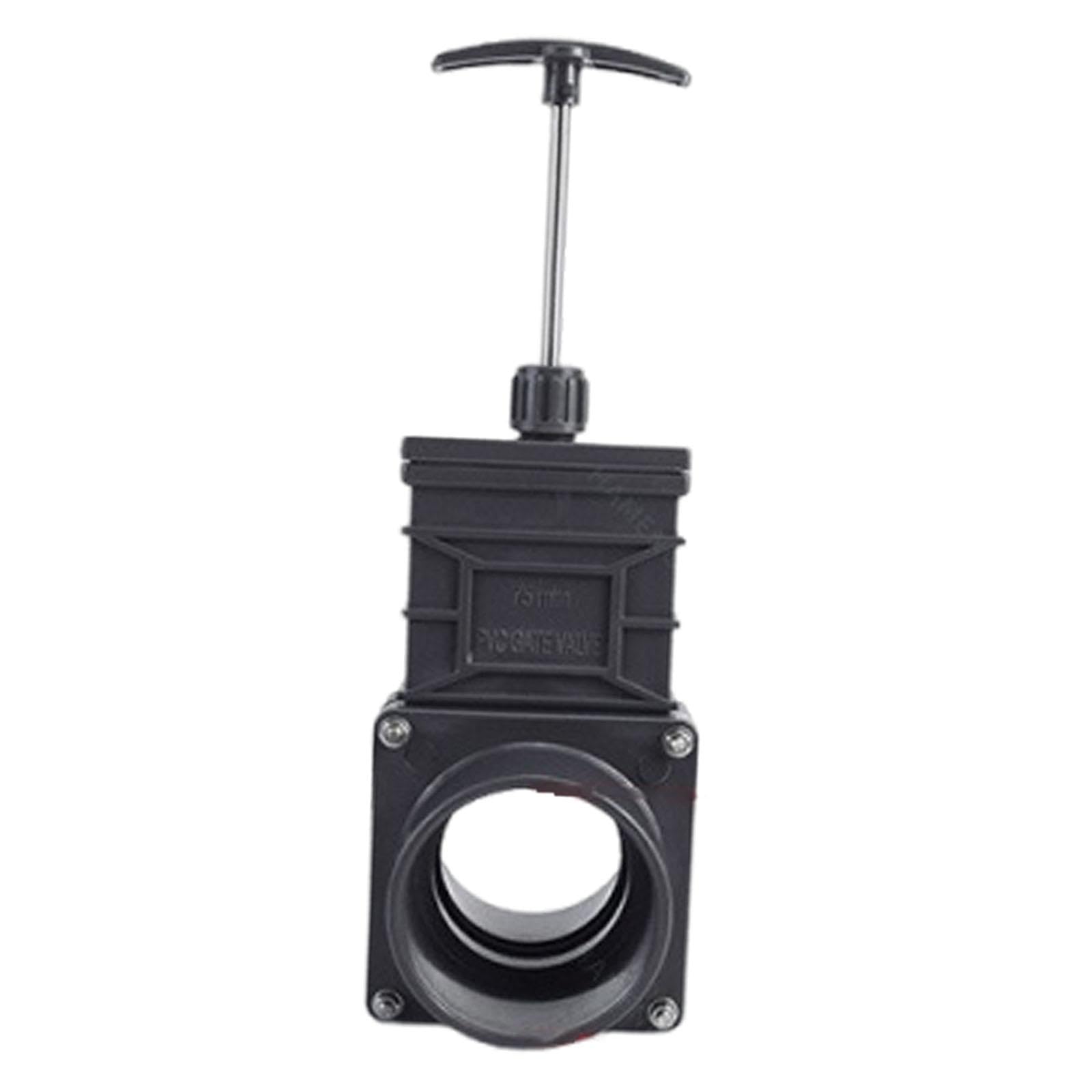 Válvula Deslizante de UPVC, Válvula de Cierre de Tuberías, Válvula de Drenaje Industrial, Accesorios de Montaje, Material para Aplicaciones T, Dn65