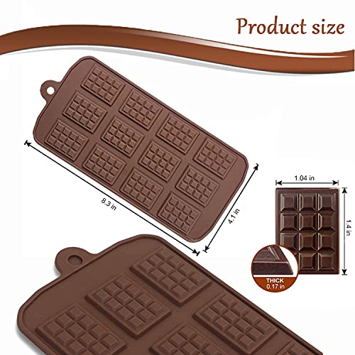 image for WSZBDR Silicone Break Apart Chocolate Mold, 12-Cavity Silicone Mini Re