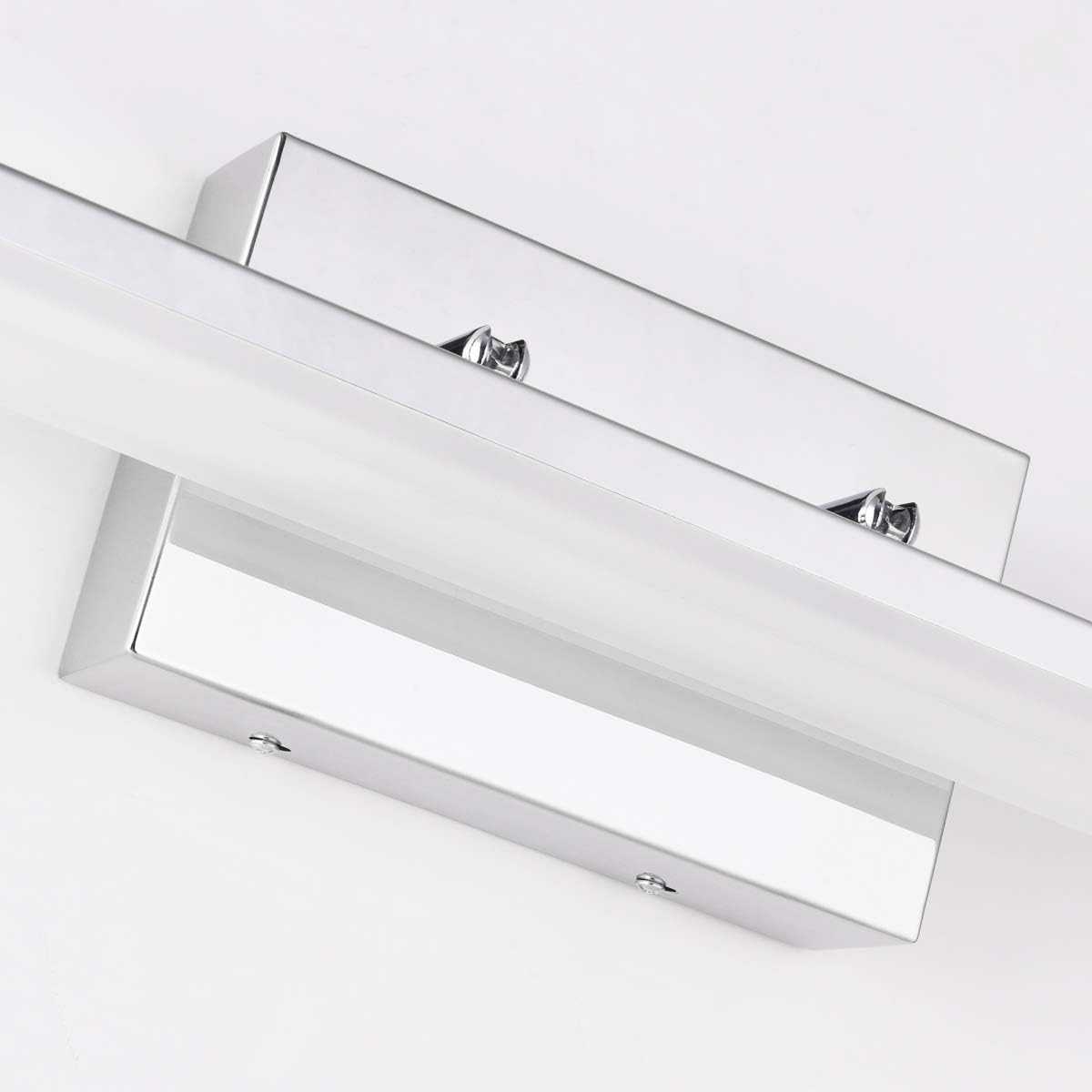 mirrea 36in Modern LED Vanity Light for Bathroom Lighting Dimmable 36w Chromed (Warm White 3000K)