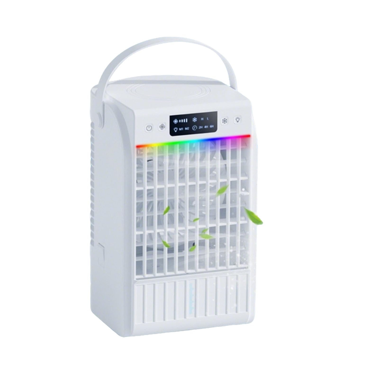 Ventilador portátil de aire acondicionado de escritorio, potente enfriador de aire evaporativo de 1500 ml, enfriador personal silencioso para el hogar, oficinas, dormitorios