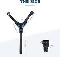 Vista 5 de Soporte de barbilla para GoPro Action Camera Go Pro motocicleta correa accesorio de cara completa casco rinoceronte accesorios para GoPro Hero 13 12