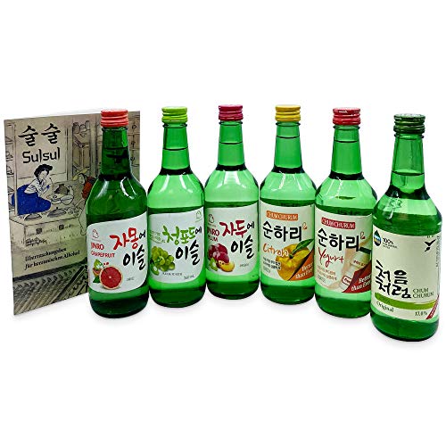 Sulsul Box Soju 6 koreanische alkoholische Getränke Mix Korea Geschenkbox