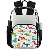 Gran opción para regalos: regalos útiles para familiares y amigos. Se puede seleccionar la mochila transparente que ofrece múltiples patrones de impresión. Es adecuado para usar en el lugar de trabajo, festivales y cualquier otra ocasión que necesite una mochila transparente.