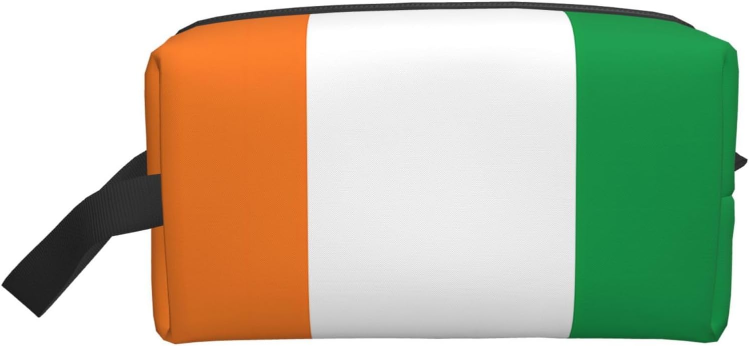 Large Capacity Portable Storage Bag Organization with Anti-Collision Protection and Exquisite Flag of Ivory Coast Print