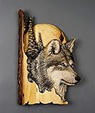 Einzigartige Bedeutung: Die Einheit der Wölfe, wir hoffen, Ihnen eine gute Bedeutung zu bringen, Tier-Wandbehänge scheinen Leben zu haben und bringen künstlerische Atmosphäre und Ruhe in Ihr Haus.