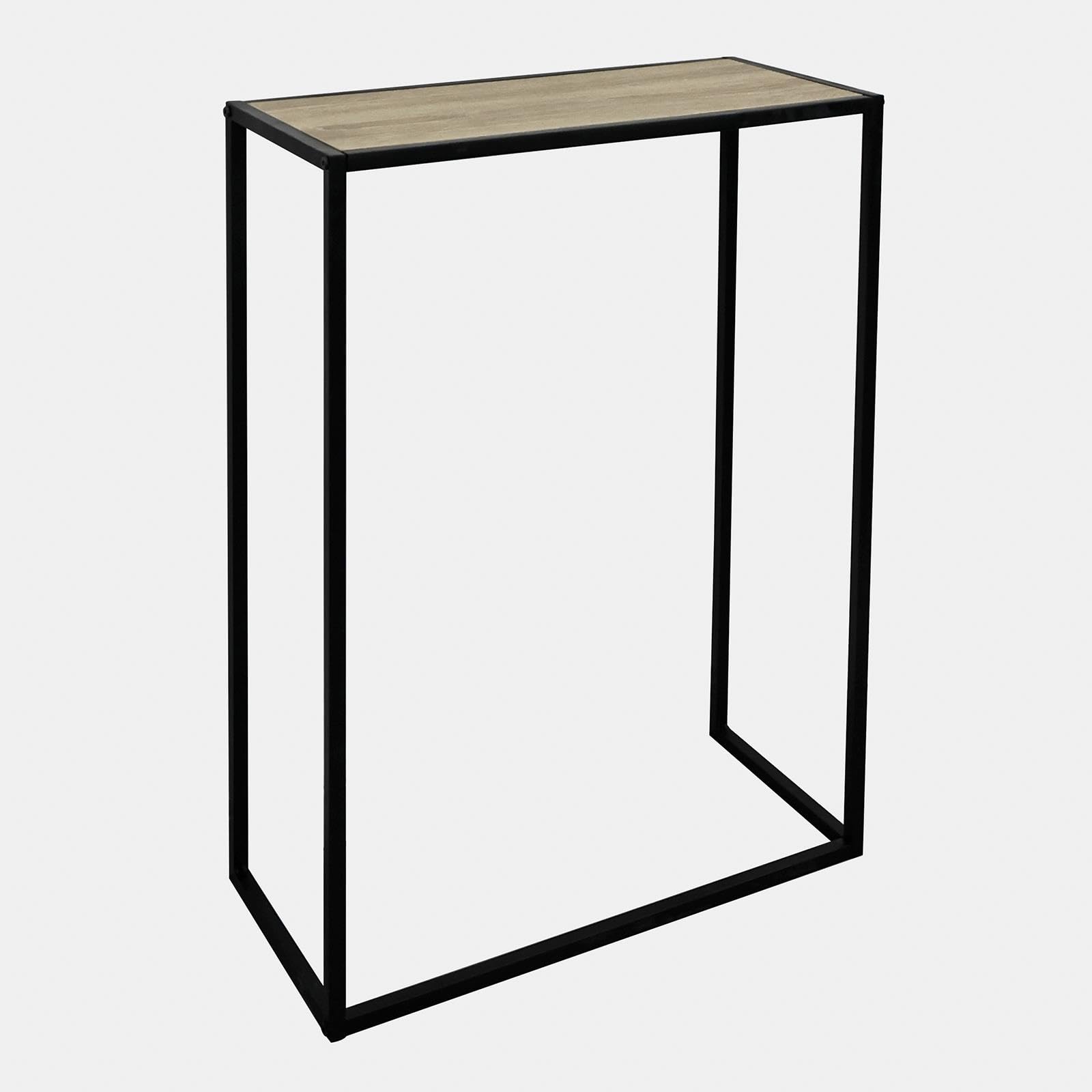 OHS Small Hallway Table, Light Wood Finish Slim Console Side Tables for Hallway Sturdy Frame Compact Display Table for Living Room Entryway Decorative, 56 x 26 x 76cm