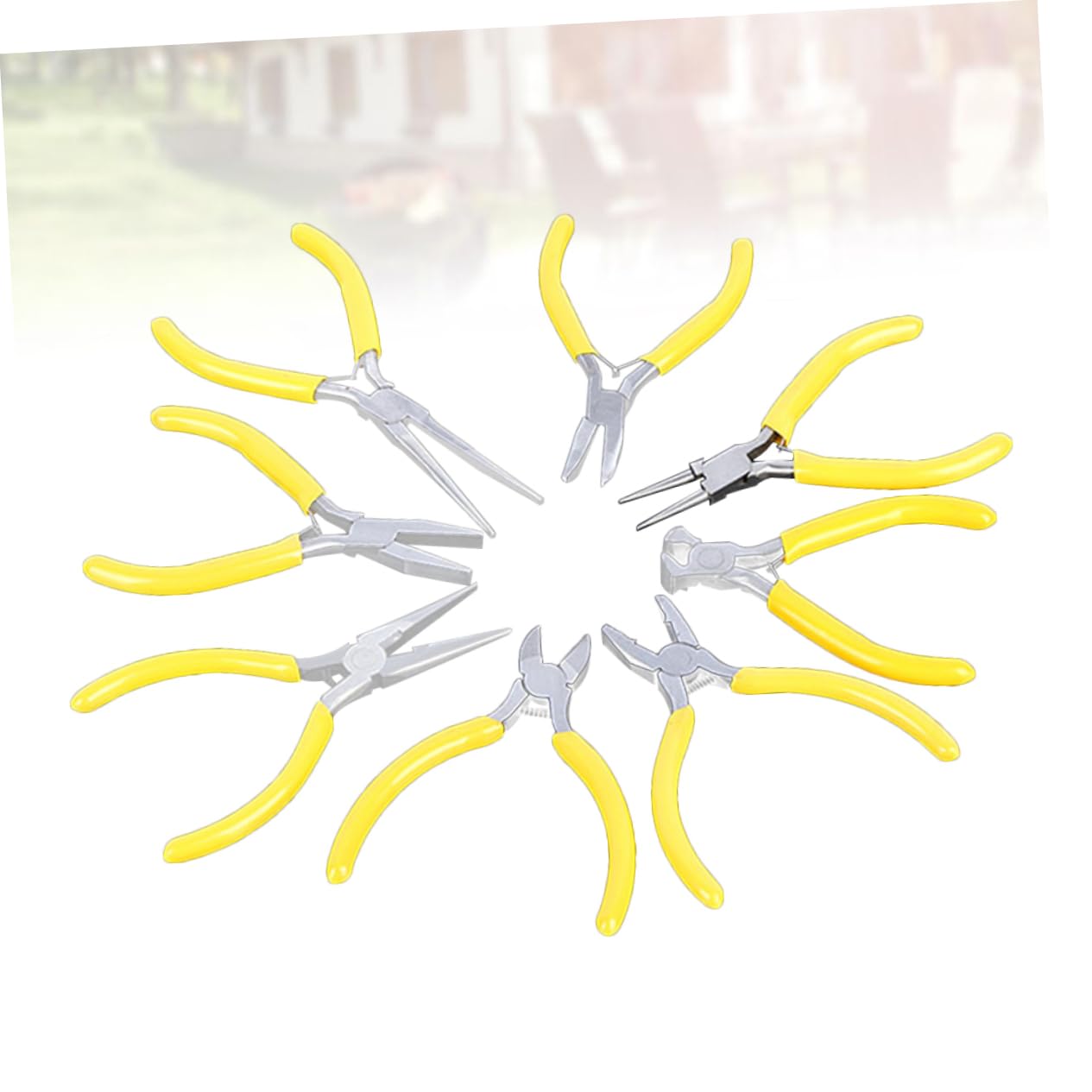 VILLCASE 8Pcs Mini Pliers Durable Steel Needle Nose Pliers for Jewelry Maintenance Craft and Hobby Projects Comfortable Grip for Precision Work