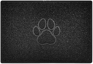 Nicoman PAW Embossed Shape Door Mat Dirt-Trapper Jet-Washable Doormat-(for Indoor or Sheltered Outdoor)- (60x40cm/23.6x15.7inches, Small) BEIGE