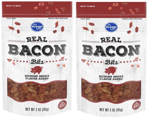 Generic Pack Of 2 Real Bacon Bits Hickory Smoke Flavor Added 3 oz, bites