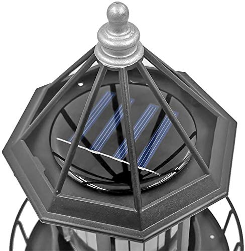 Solar LED Leuchtturm Laterne – Mit Bewegungssensor, Drehbar, Wasserdicht Für Garten & Balkon