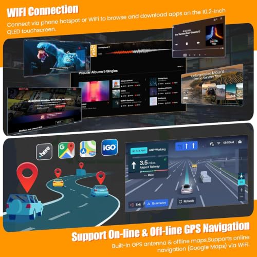 Image of (8Core + 128GB) Car Radio Stereo for Toyota RAV4 2013-2018