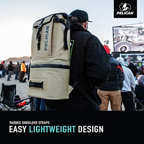 Miniatura 8 de Pelican Dayventure Mochila Soft Cooler  Carcasa exterior resistente al agua y a prueba de desgarros  Correas acolchadas para los hombros