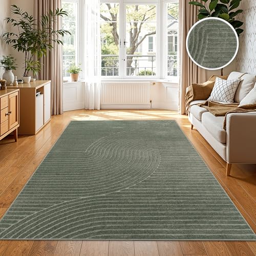 Paco Home Teppich In- & Outdoor, Moderne abstrakte Boho Designs mit 3D Struktur, robust & wetterfest, ideal für Terrasse Wohnzimmer & Küche, Grösse:160x220 cm, Farbe:Grün Paco Home Teppich In- & Outdoor, Moderne abstrakte Boho Designs mit 3D Struktur, robust & wetterfest, ideal für Terrasse Wohnzimmer & Küche, Grösse:160x220 cm, Farbe:Grün