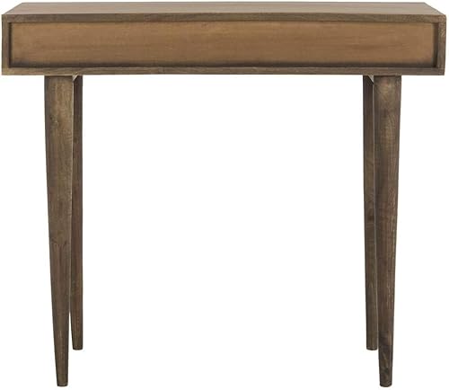 Miniatura 5 de Safavieh Escritorio moderno de 1 cajón marrón nogal Zinnia en casa