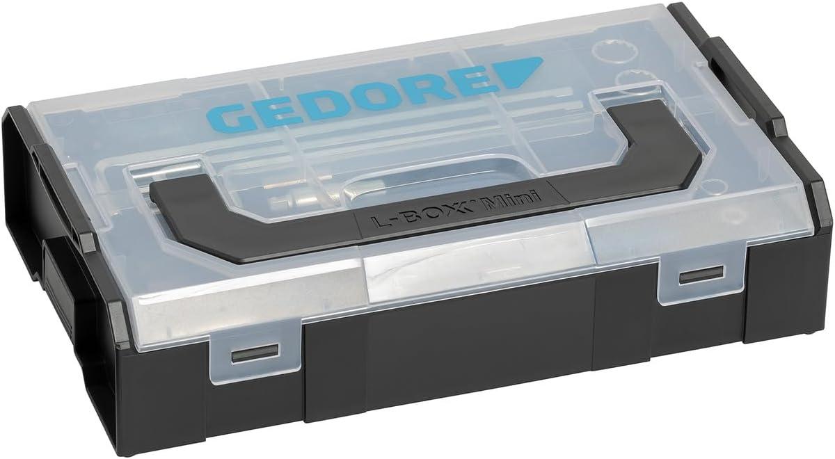 GEDORE 1102-038 Flex Bit Set 1/4 Inch, 38 Pieces in Mini L-Boxx, Problem Solver for Various Screw Cases