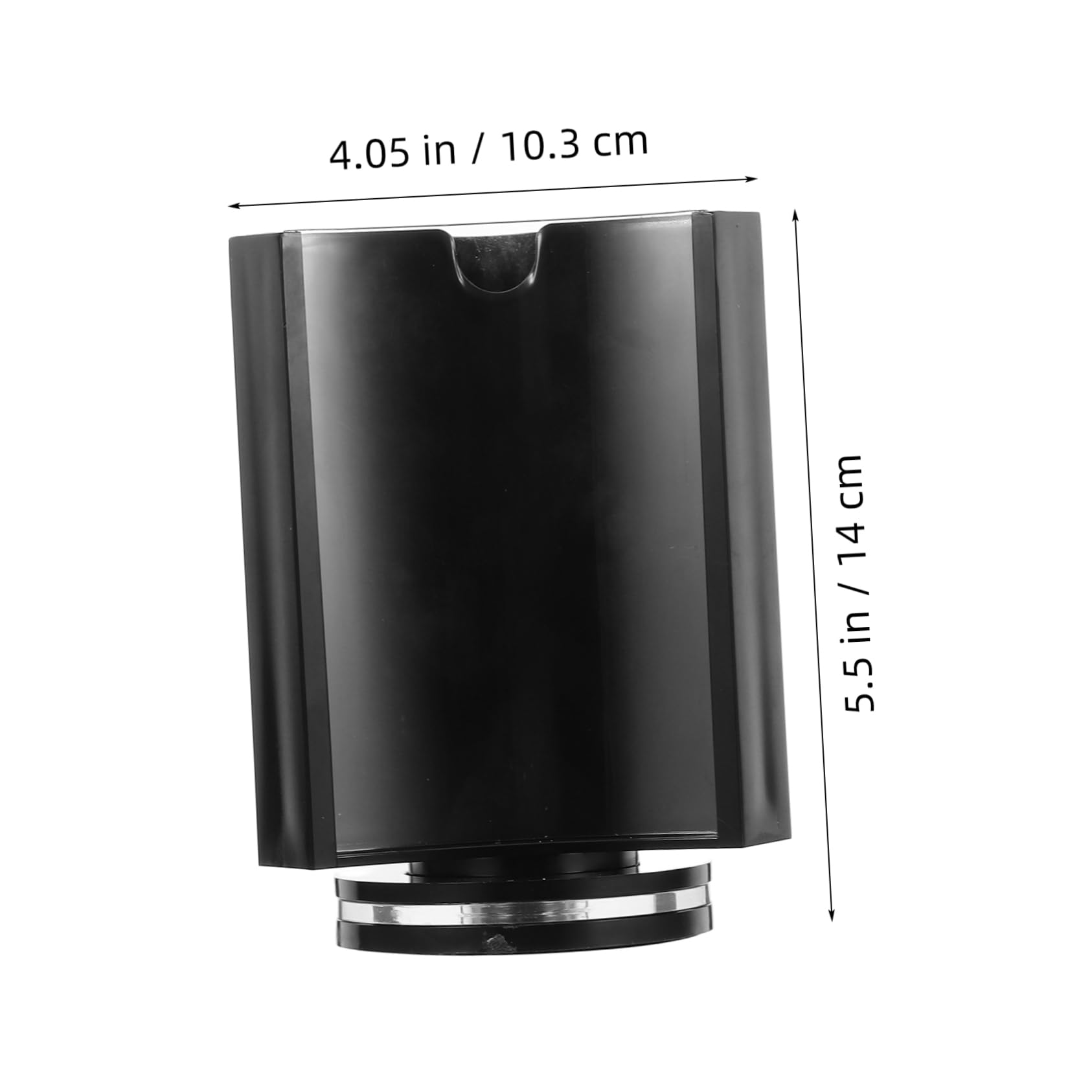 Hemobllo Rotating Tabletop Board Menu Card Holder Table Menu Display Stand Desktop Menu Holder Menu Display Stands Menu Table Top Stand Table Menu Holder Black Acrylic