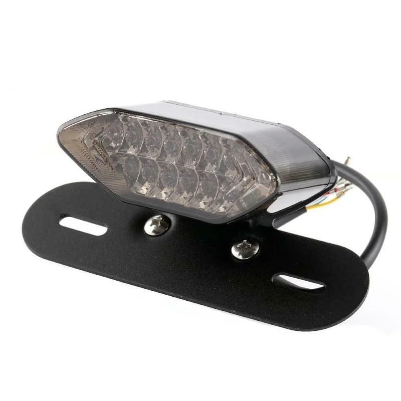 Luz trasera de freno para motocicleta universal intermitentes matrícula 12V