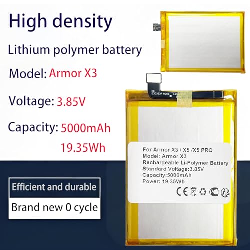 Batterie de rechange Ulefone Armor X5 idéal pour vos randonnées et chantiers - 3