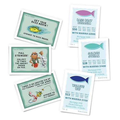 Fishin'-Opoly juego de mesa para 2-6 jugadores miniatura 4