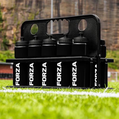 FORZA Team Sports Water Bottles | 25oz Capacity with Portable Carry Bag or Foldable Carrier...