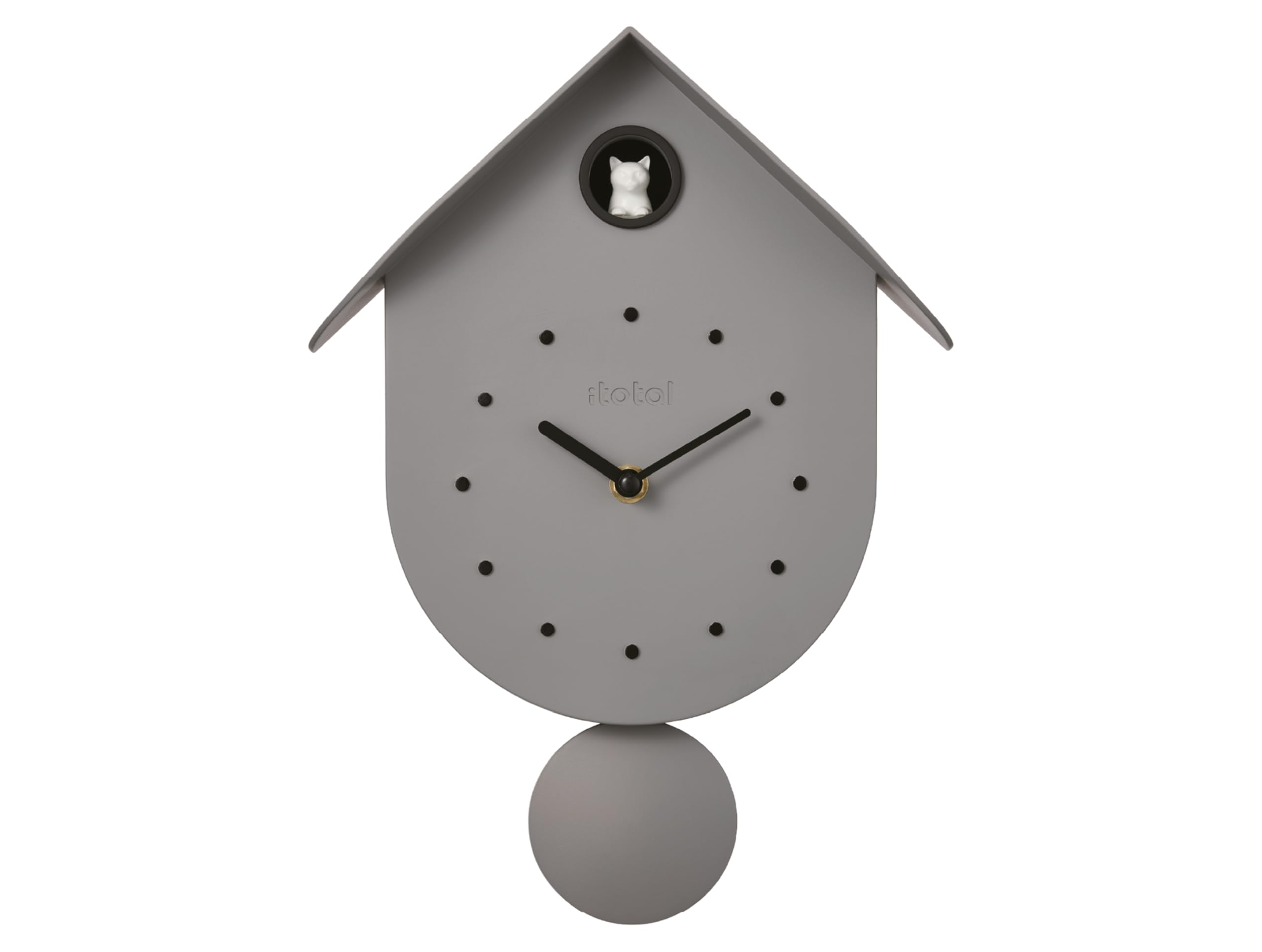 Reloj de cuco con gato colorido I-TOTAL para un hogar feliz y vivo