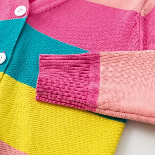 2024 Winter Striped Sweaters Coat for Kids Girls Coat Winter Thicken Coat Jacket Child Warm Button Shirts Xmas Coat4