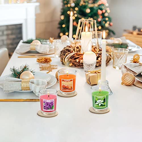 Premium Aromatherapy Soy Wax Candles Set, 20 Pack Glass Scented Votive Candles For Home Decoration Wedding Reception Party Spa Christmas Holidays #TOP7