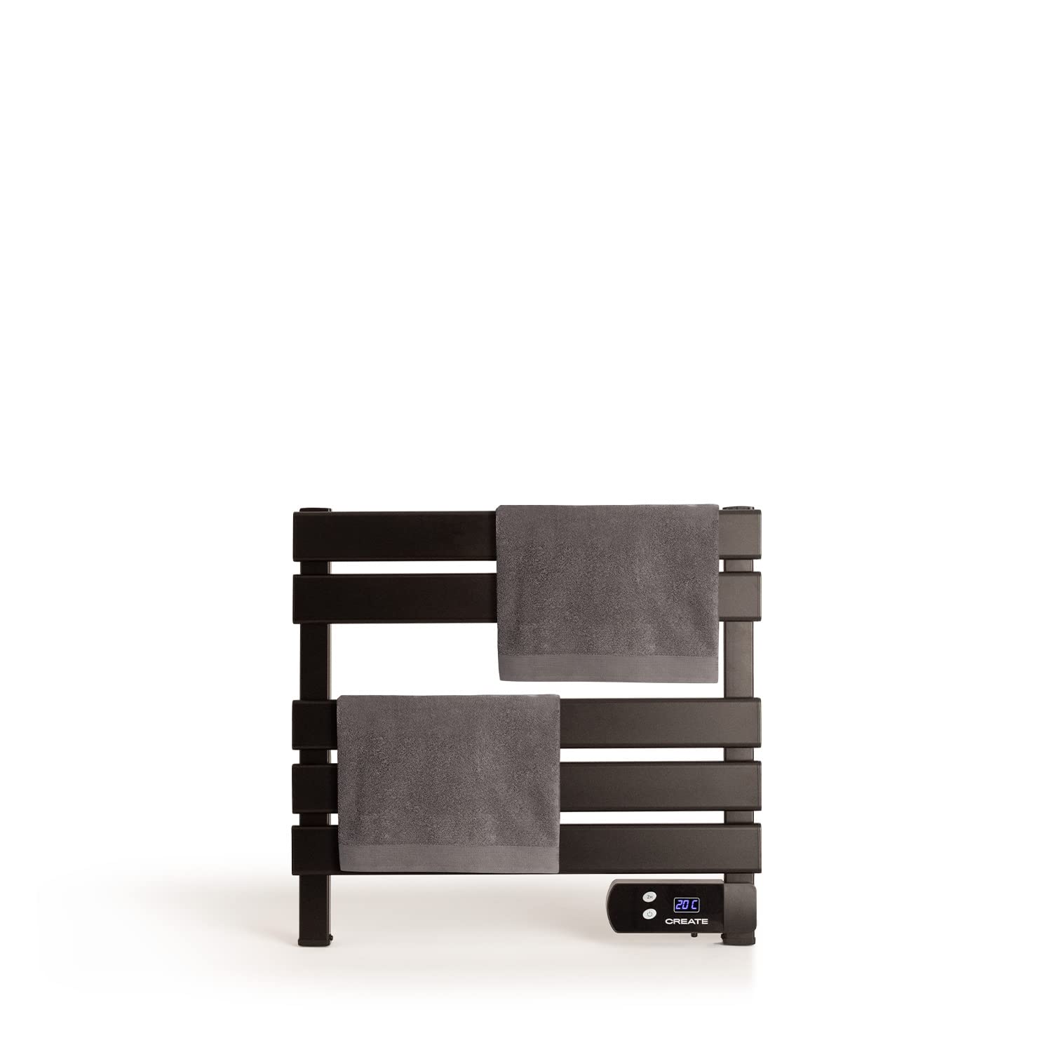 CREATE / Warm Towel Mini 150W / Portasciugamani Elettrico Nero Senza Piedi/Basso consumo/Riscaldamento, asciuga Asciugamani