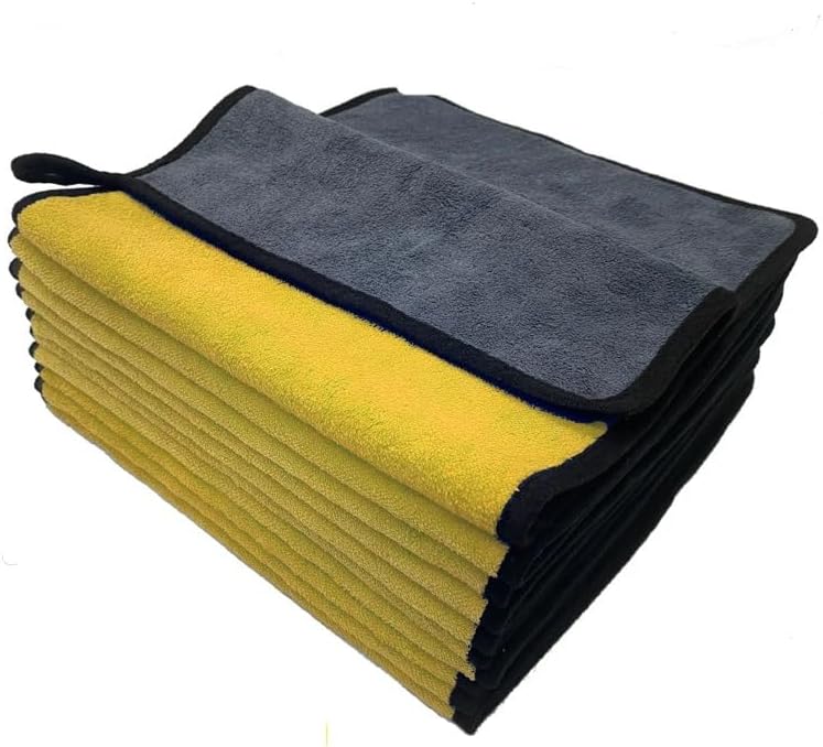 Car Wash Towel Detailing Auto Tools Supplies Interior Products Car Cleaning Care Cloth Kit for Microfiber Accessory Cloth Drying 5pcs-green Size-30X60cm
