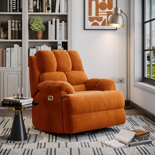 Image of Wakefit Recliner | 3 Year Warranty | Recliner Sofa 1 Seater, XpertGRID Technology, Designed for Supreme Comfort & Relaxation, Easy DIY Assembly, 145 kg Weight Capacity, Electic Virelia (Amber)