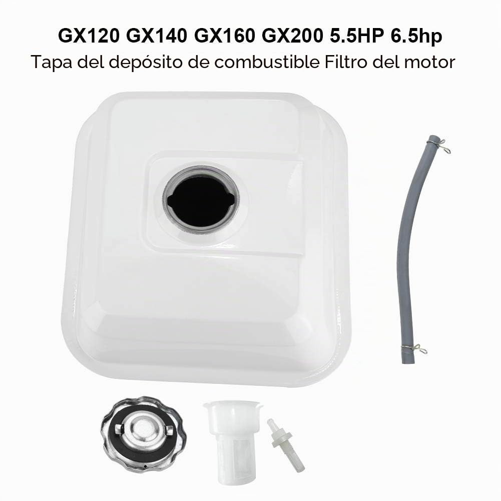 Nuevo reemplazo de Tanque de Combustible de Gas de 3 litros para GX120 GX140 GX160 GX200 5.5HP 6.5HP Piezas de cortacésped Reemplazo del Filtro del Motor